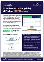 Judy MSP Backup Overview A4-2